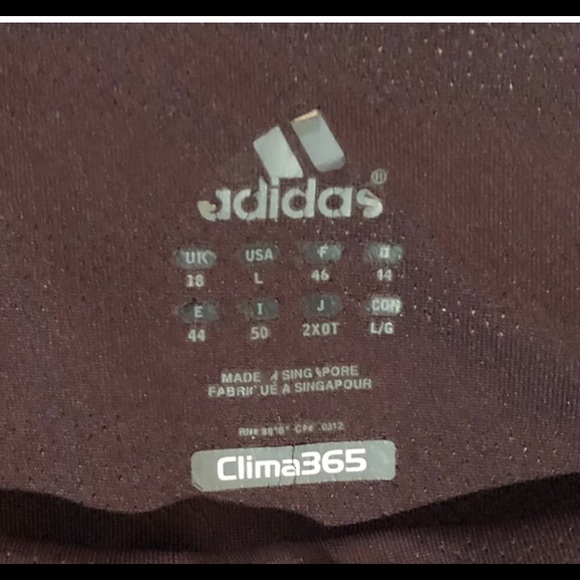 Free w/ any purchase. Adidas workout capris deep purple/wine color - Picture 3 of 7